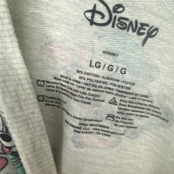 Women's Juniors Disney Mickey Minnie Mouse Christmas Holiday Sweatshirt LRG 765 - Picture 6 of 6